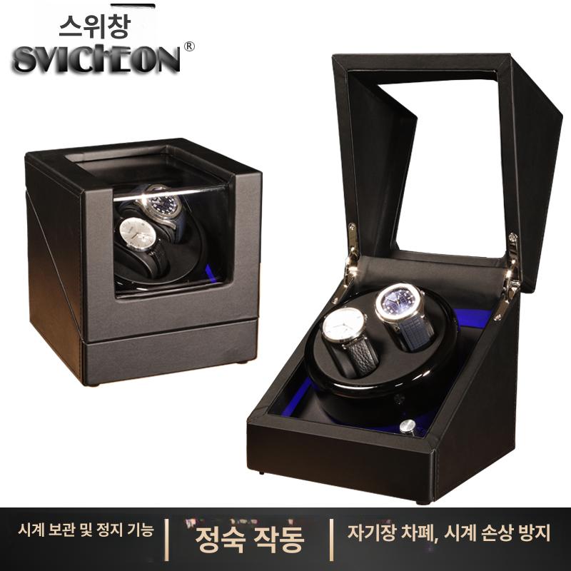 손목시계 와인더 우드 고급 정리 보관함 디스플레이 수납함 진열대 워치 시계거치대 이미지 7
