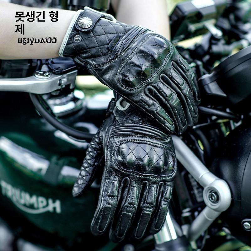 바이크 라이더장갑 클래식 열선장갑 오토바이 글러브 겨울용 방한장갑 발열장갑 - 상세 이미지 5
