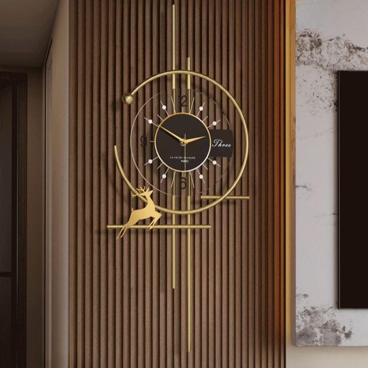 벽시계 거실시계 인테리어 엔틱 아날로그 원형 디지털 디자인 레트로 심플 모던 - 상세 이미지 5