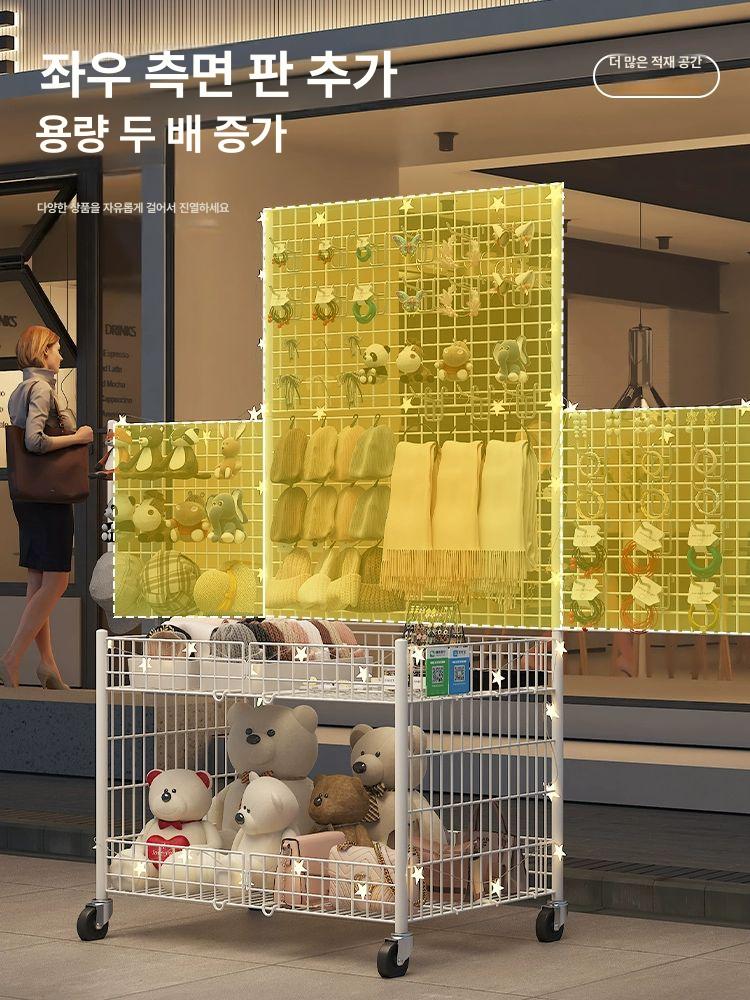 접이식 가판대 이동식 노점상 판매대 야외 선반 행사용 간이 좌판대 지하상가 트럼펫 - 상세 이미지 2