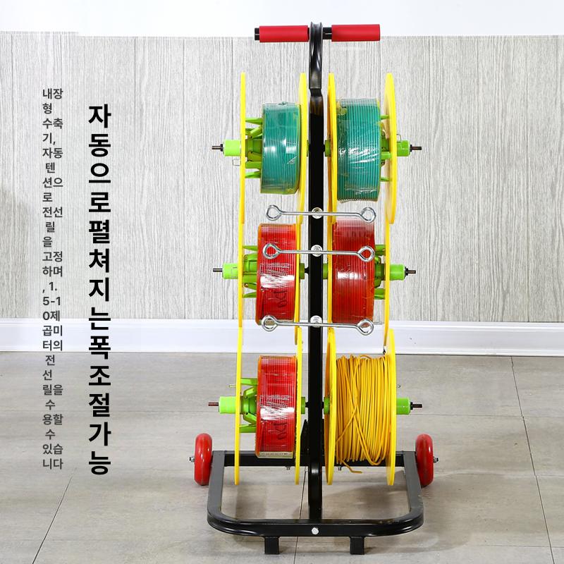 에어호스 릴 받침대 자동 감기 스프링식 산업용 전기 리트랙터블 정리기 - 상세 이미지 3