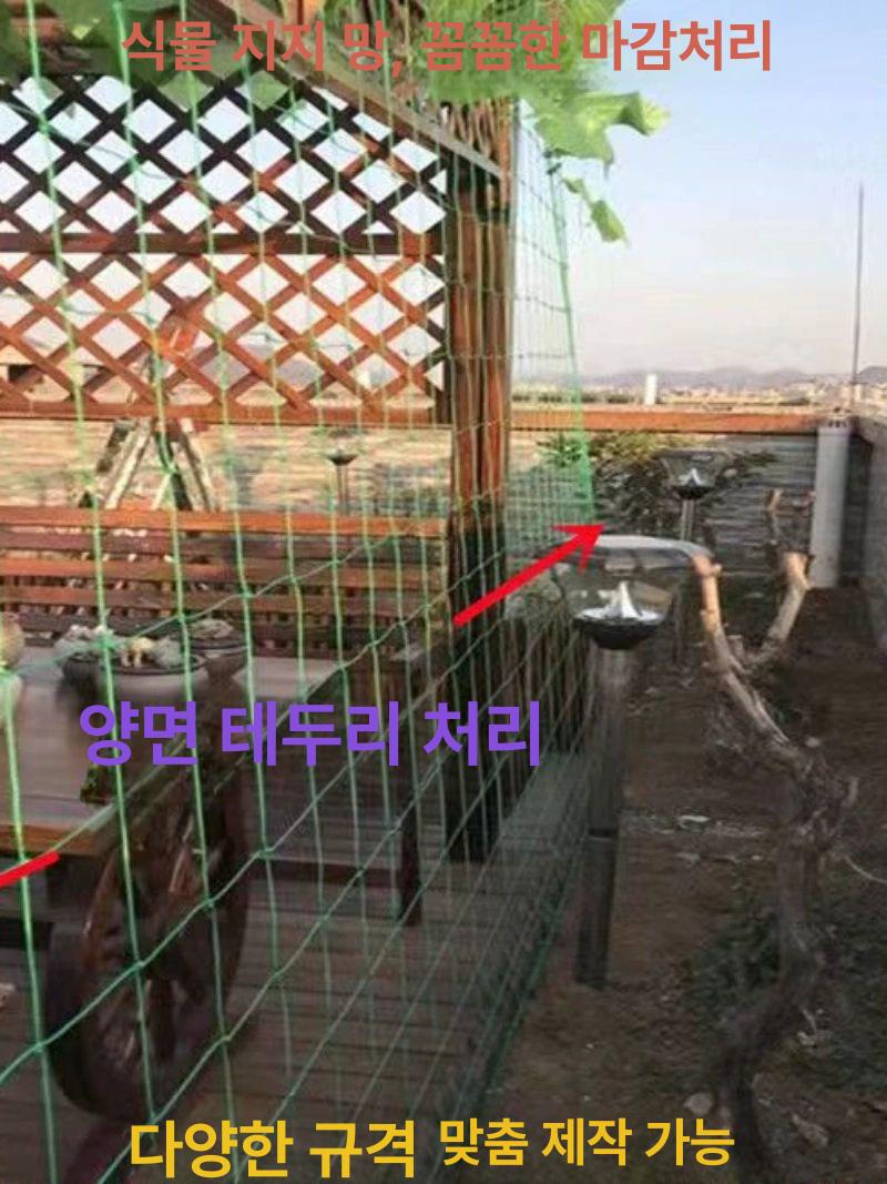 네트 고추망 식물 유인망 넝쿨 지지대 텃밭 가드닝 원예 절화망 포도 덩굴 구멍 - 상세 이미지 2