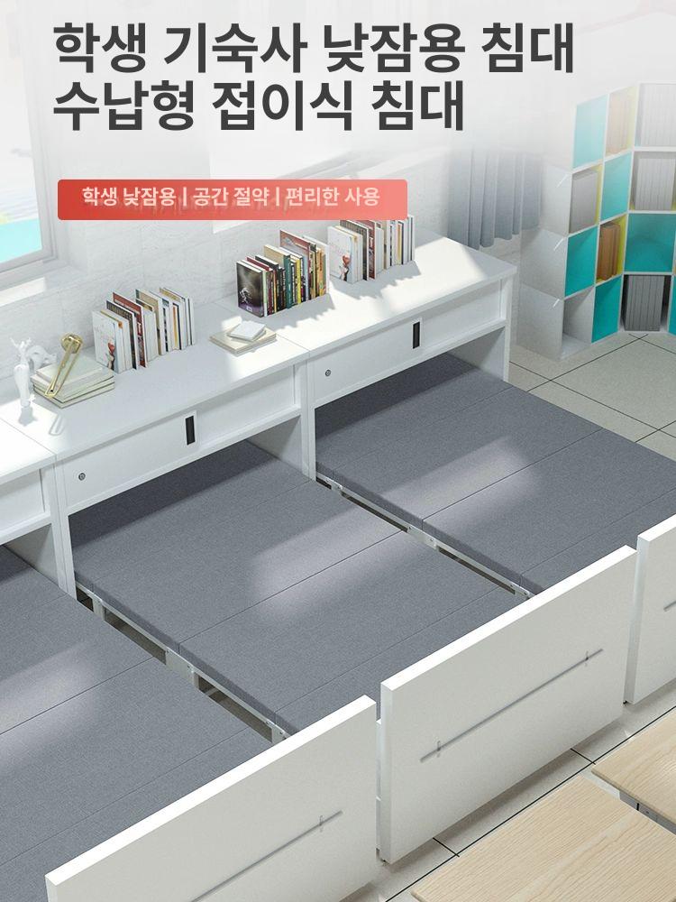 접이식 붙박이침대 공간활용 서랍형 표준 기숙사 수납형 월베드 수납식 벽장침대 - 상세 이미지 2