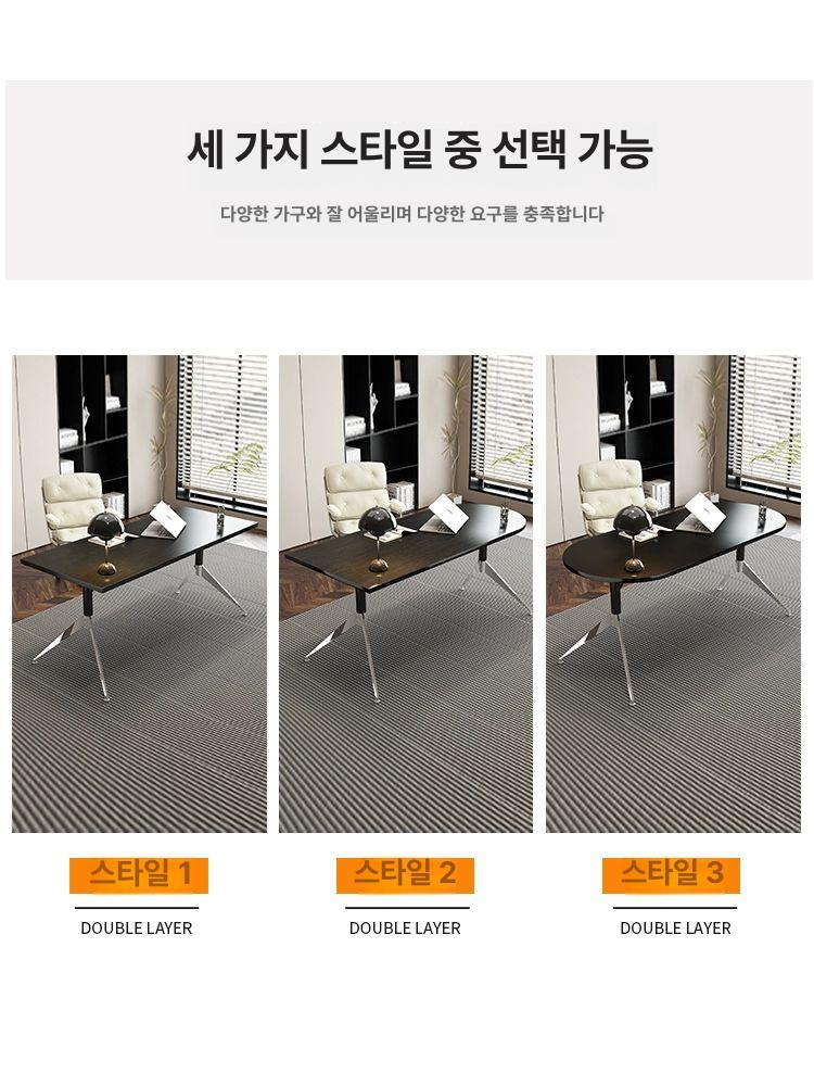 테이블 책상 방수 사무용 조절 미끄럼 컴퓨터 게이밍 데스크 높이 사무실 다용도 - 상세 이미지 4