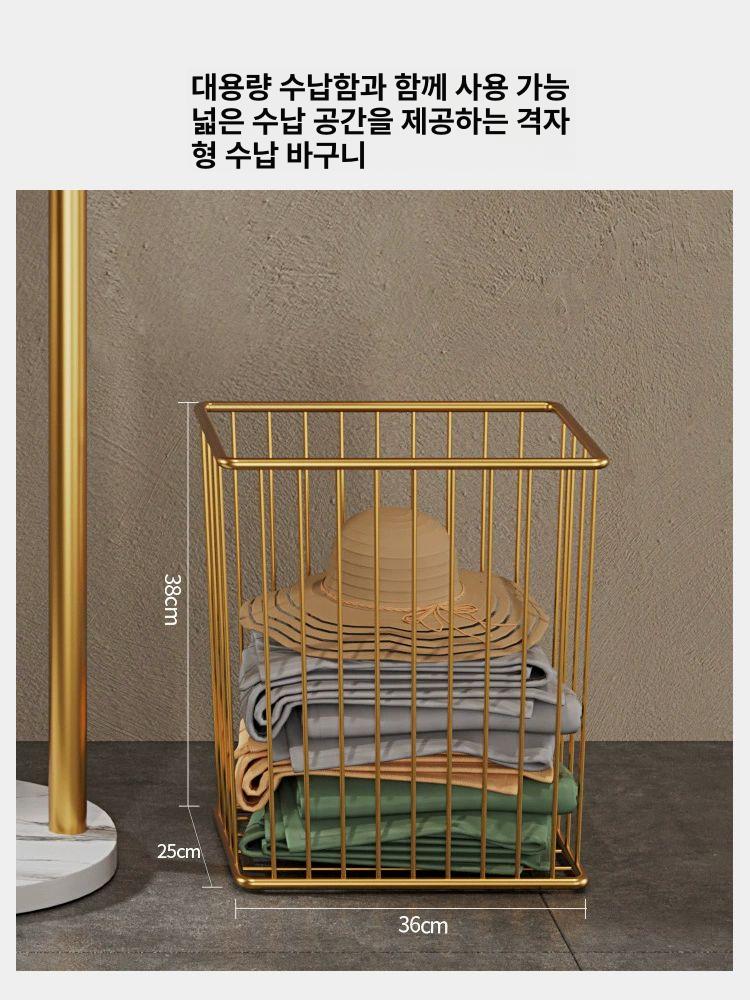 철제 스탠드 행거 사무실 틈새 선반 인테리어 튼튼한 옷가게 - 상세 이미지 5