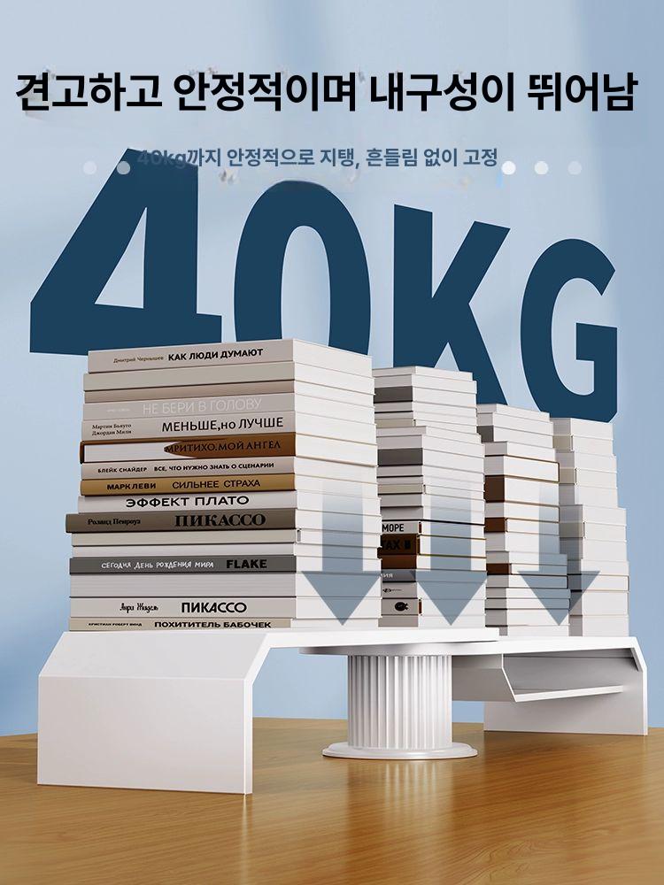 코너형 데스크선반 거치대 컴퓨터 다용도 사무실 책상 수납장 정리대 사무용 - 상세 이미지 5