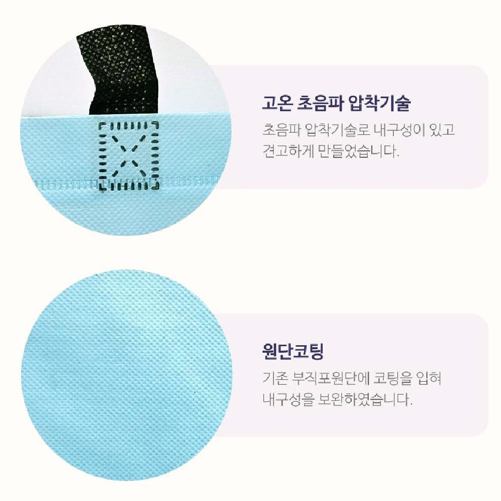 코팅 부직포가방 중형 대형 인쇄가능 판촉물 선물가방 생활방수 쇼핑백제작 이미지 6