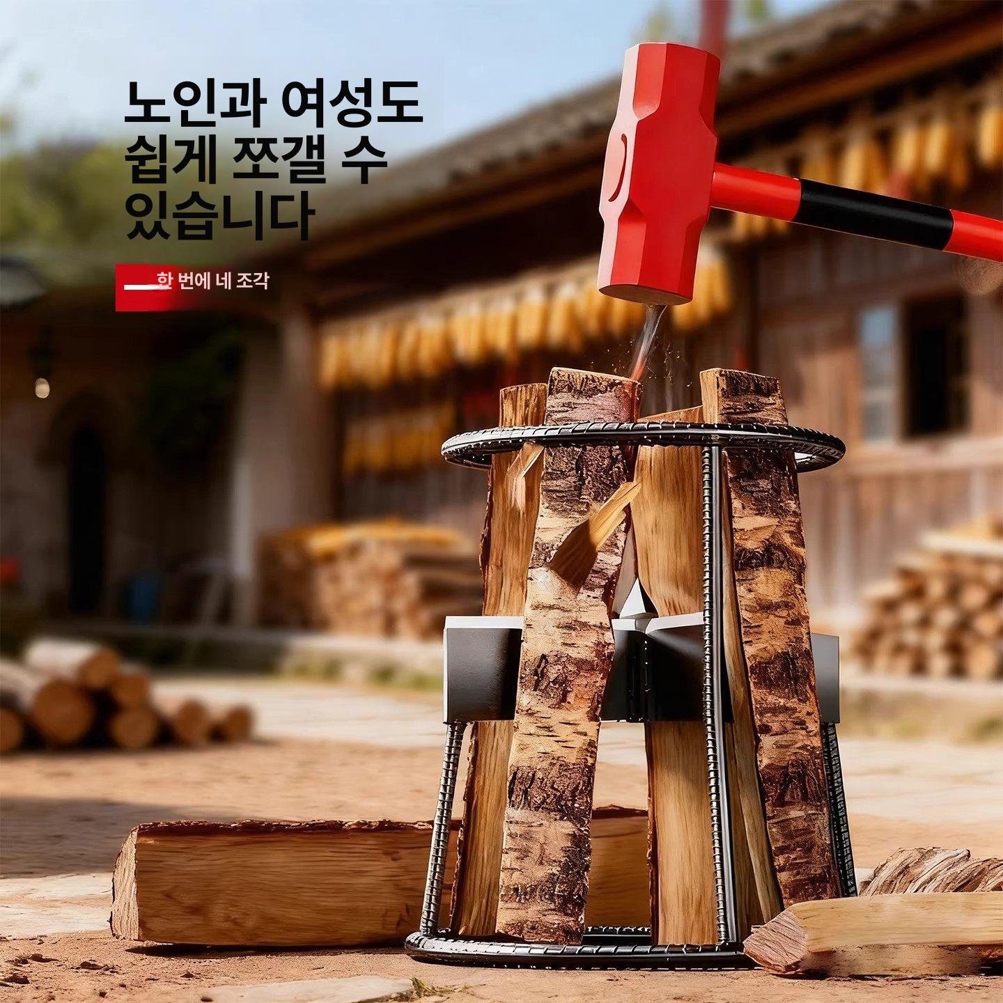 통나무 장작쪼개기 목재 분할기 스플리터 절단기 벌목 나무쪼개기 유압도끼 장작패기 - 상세 이미지 3