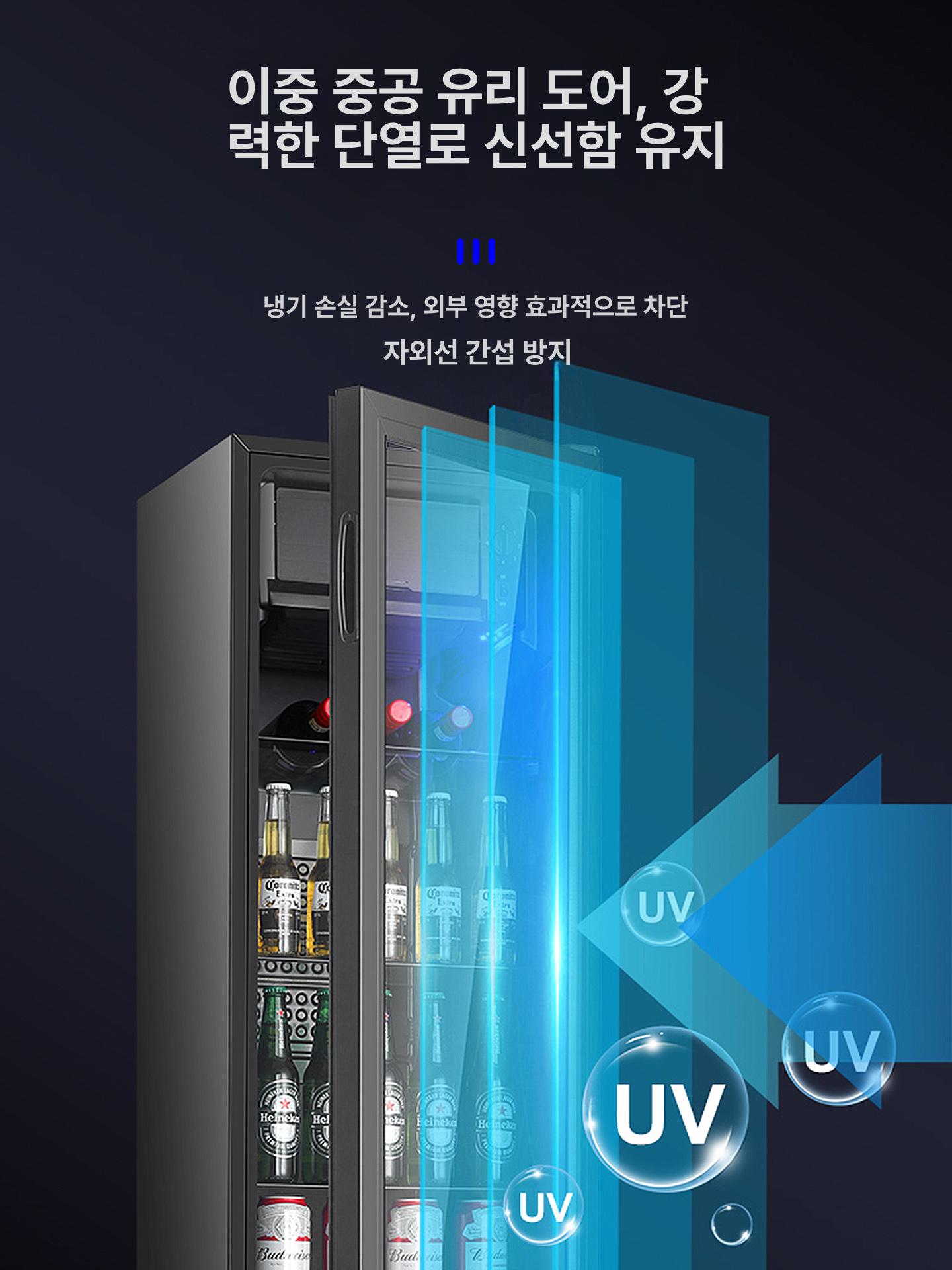 음료수냉장고 술장고 냉동 카페 약간 와인바 소주 가정용 모델명품번 홈파티 사무실 냉장냉동 - 상세 이미지 5