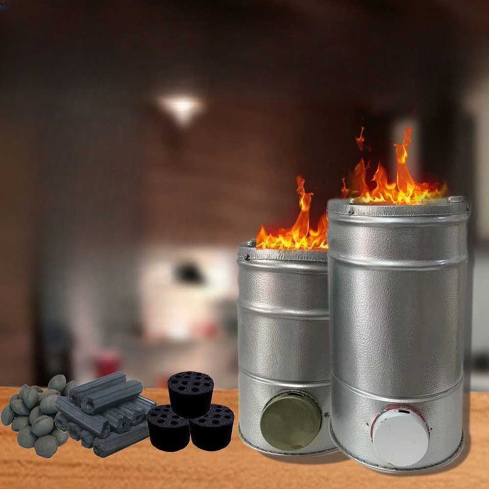 숯불 야외 착화기 화롯대 꼬치 아궁이 연탄화덕 바비큐 난로 시골 사각 불멍화로대 - 상품 이미지