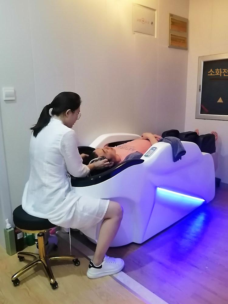 전동 마사지침대 샴푸침대 미용실 샴푸대 안마베드 마사지베드 헤어샵 물순환 두피 - 상세 이미지 4