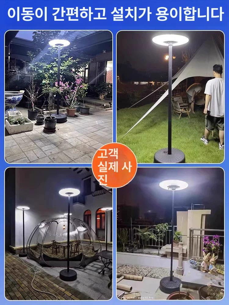 마당 실외램프 360도 장식 야외 태양광 정원등 조경 엔틱 문주등 잔디등 실외조명 - 상세 이미지 5
