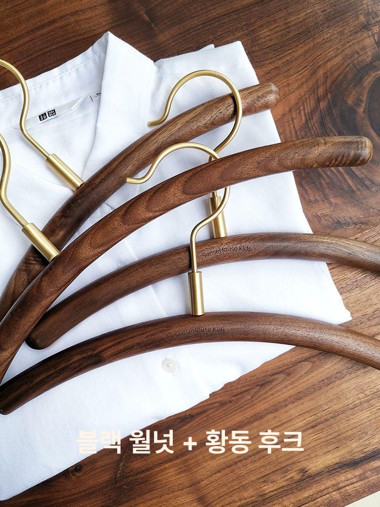 고급 원목옷걸이 호텔 논슬립 바지걸이 가정용옷걸이 셔츠 매장용 매장옷걸이 - 상세 이미지 3