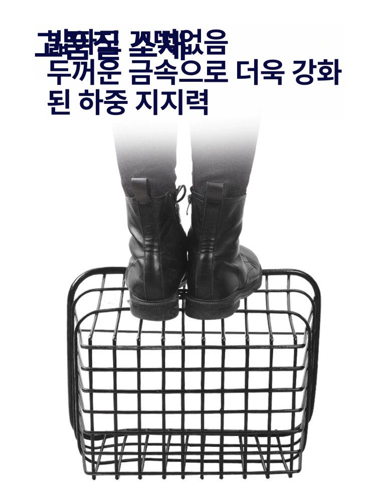 자전거짐바구니 트렁크 철제 리어 바스켓 시장 스쿠터 짐보관 바구니 짐 자전거뒤바구니 선반 - 상세 이미지 4