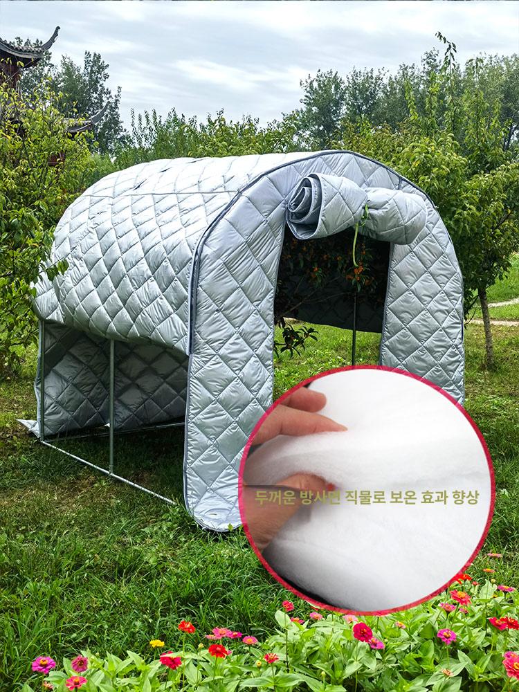 비닐하우스 보온덮개 방수 온실 텃밭 비닐 보온 부직포 방한 한면방수 식물 창고 커버 겨울 - 상세 이미지 3