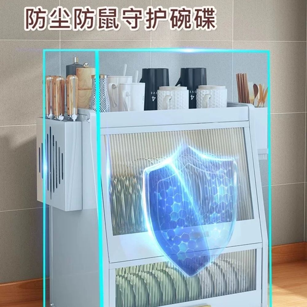 뚜껑있는 식기건조대 주방 자동물빠짐 커버형 칼꽂이 식기보관함 받침대 신형 컵건조 - 상품 이미지