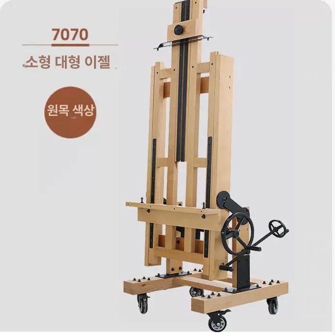 수채화 이동식이젤 전문가용 야외 그림 상자 이젤 거치대 바퀴 작업대 대형 접이식 유화 - 상세 이미지 5