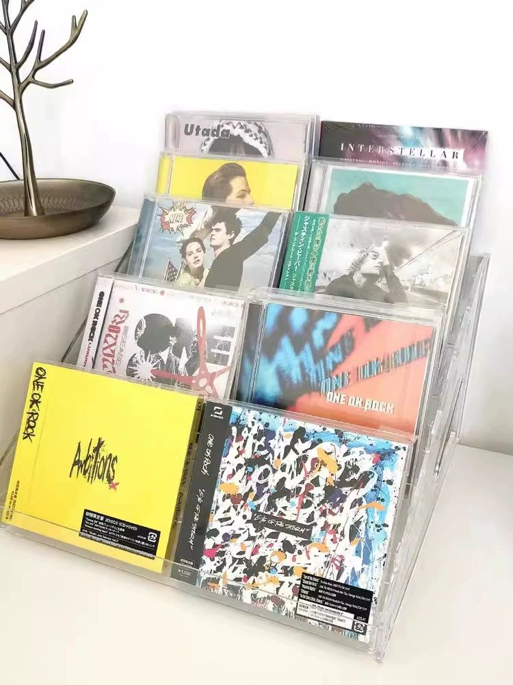 아크릴 선반 진열대 CD 정리 보관대 앨범 디스플레이 전시 테이프 보관함 - 상세 이미지 2