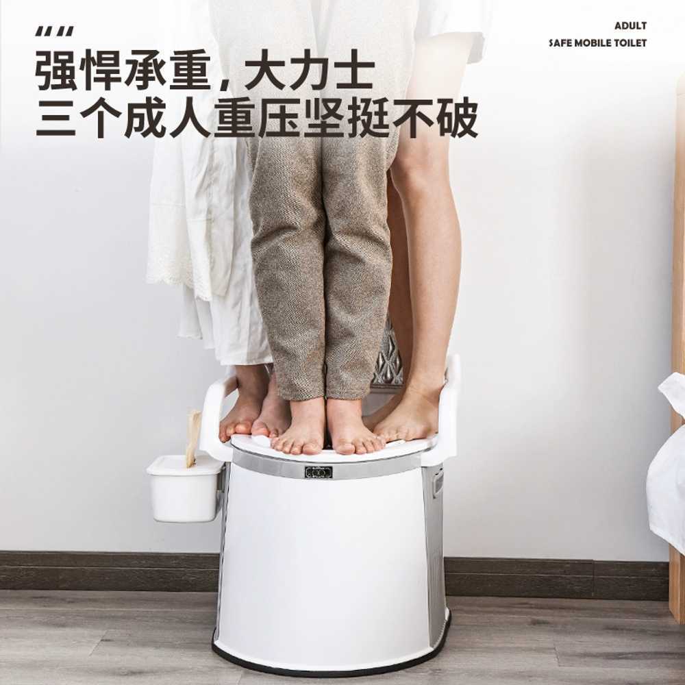 양변기 휴대용 플라스틱 의료용 노약자 이동식좌변기 간이화장실 임산부 장애인 - 상세 이미지 3