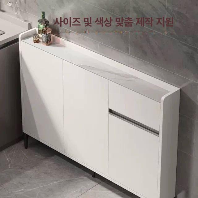 얇은 수납장 슬림 벽면 수납 폭좁은수납장 길이 다용도 베란다 캐비넷 얇은수납장 주방 - 상품 이미지