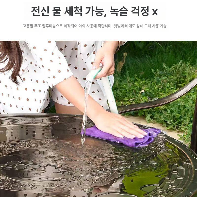 정원의자 암체어 철제 카페 가든 베란다 펜션 체어 테라스 인테리어 팔걸이의자 발코니 호텔 - 상세 이미지 3