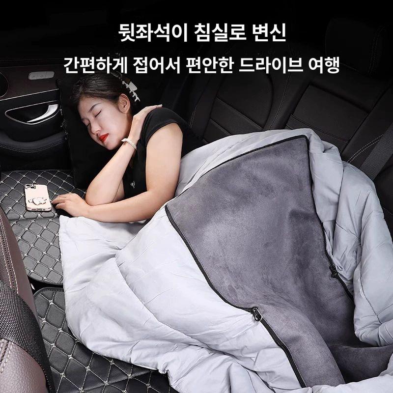 접이식 차박침대 뒷좌석 매트리스 쿠션 여행용 베드 패드 메트리스 뒷자리 차량 - 상세 이미지 3