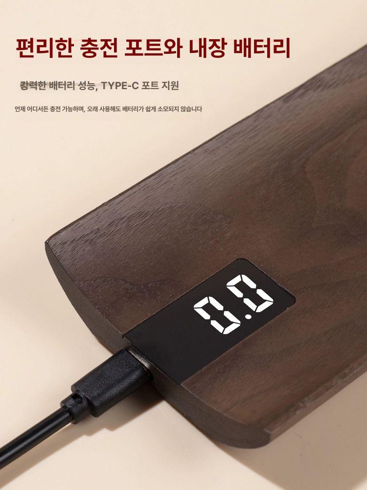 찻잎 저울 충전용 호두나무색 계량 가정용 미세 무게 고정밀 분말 전자칭 목재 미량계 - 상세 이미지 4
