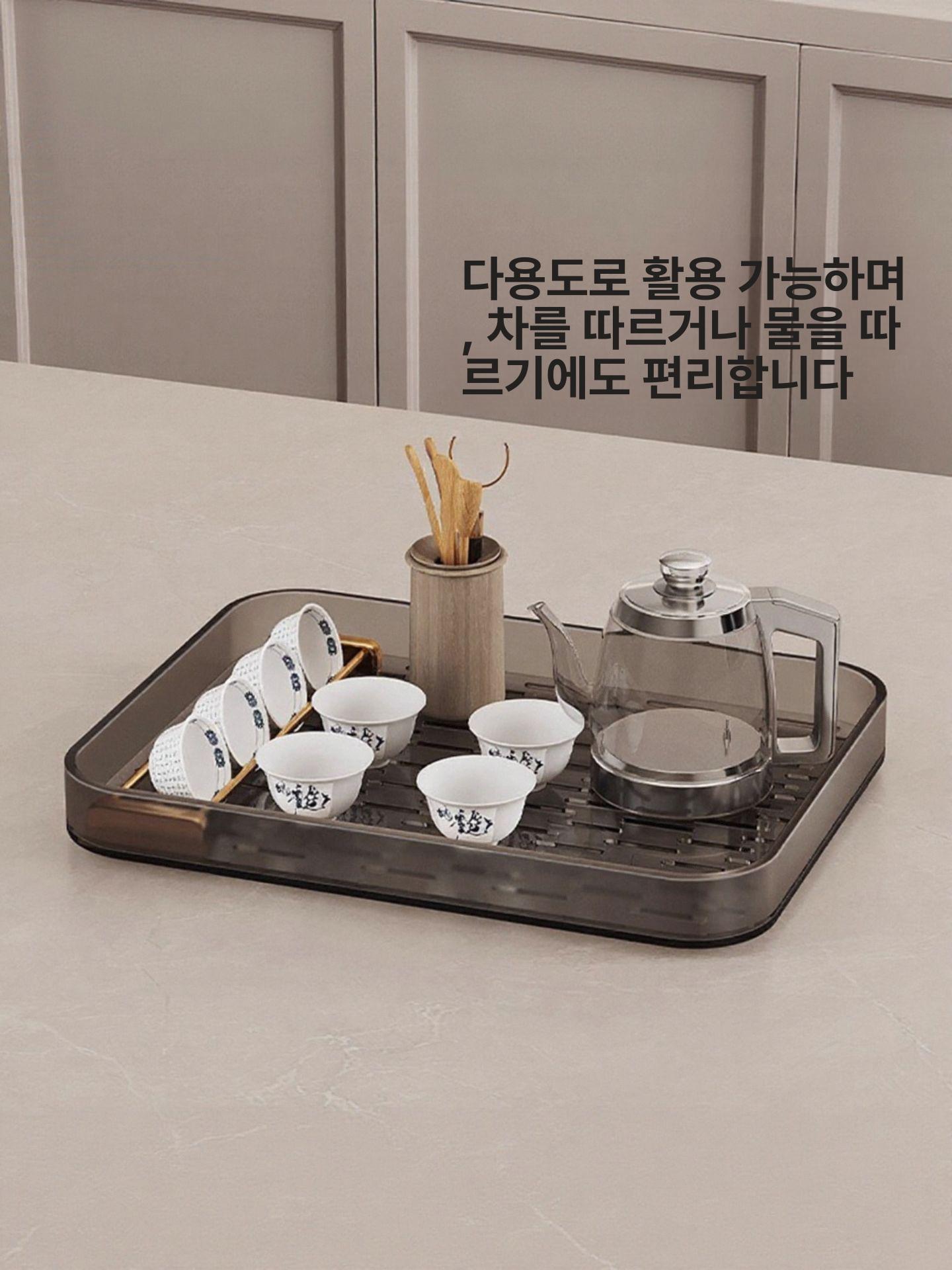 머그잔 컵 정리 건조 선반 진열 수납 트레이 카페 사무실 주방 디스펜서 거치대 - 상세 이미지 4