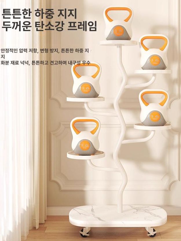 이동식 화분진열대 다단 플랜트 식물 발코니 계단식 화분선반 화분정리대 스텝형 - 상세 이미지 2