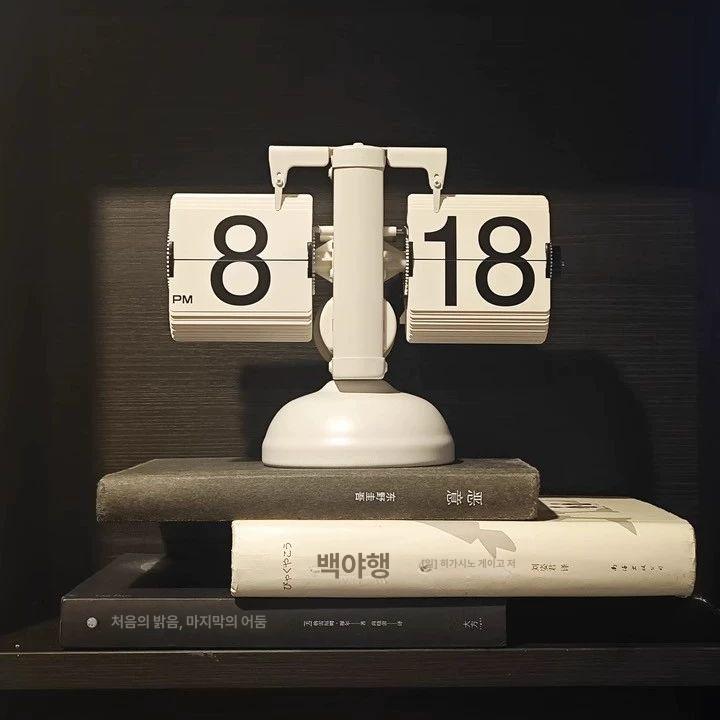빈티지 탁상달력 플립 인테리어 레트로 넘기는 소품 사무실 디자인 기계식 북유럽 - 상세 이미지 4
