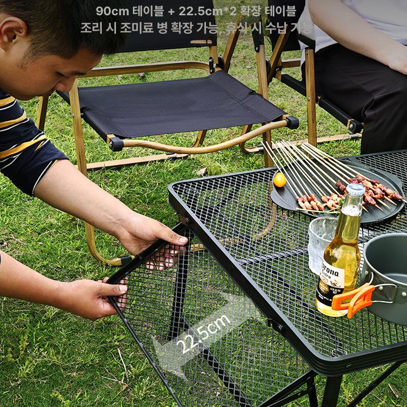 접이식 식탁 초경량 야외용 아웃도어 바베큐 캠핑용 테라스 포차 베란다 비치 - 상세 이미지 3