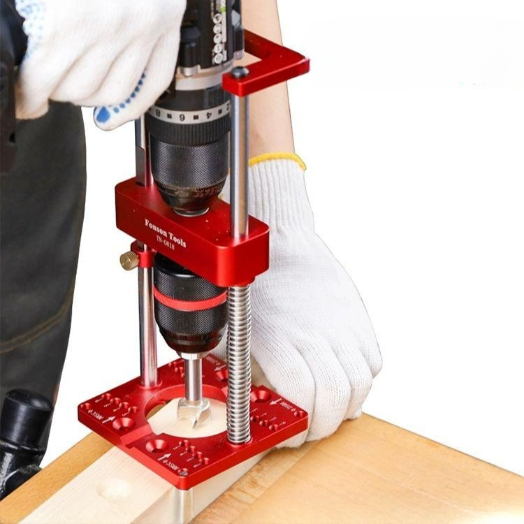 탁상 드릴링 오토라인 조절 각도 포지셔너 장치 보조 클램프 정밀 목공용 드릴가이드 - 상품 이미지