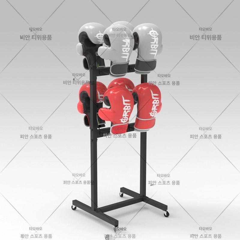 거치대 글러브 보관 걸이대 스탠드 장비 진열 랙 수납함 정리대 네트형 체육관용 - 상세 이미지 4