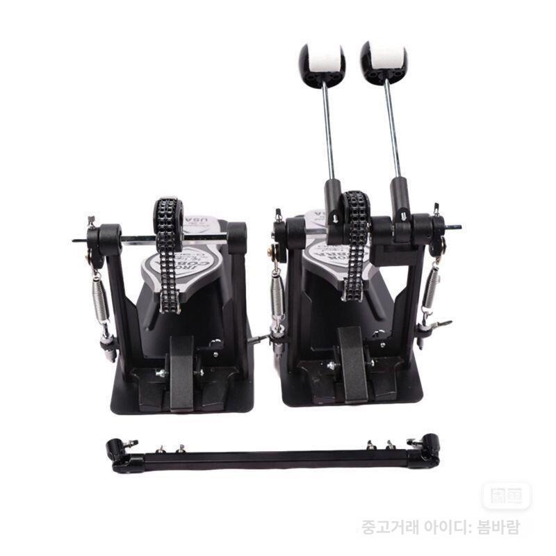 트윈 페달 드럼 베이스드럼 연주 더블킥 체인드라이브 킥 싱글 타마 스텝 세트 연습 - 상세 이미지 3