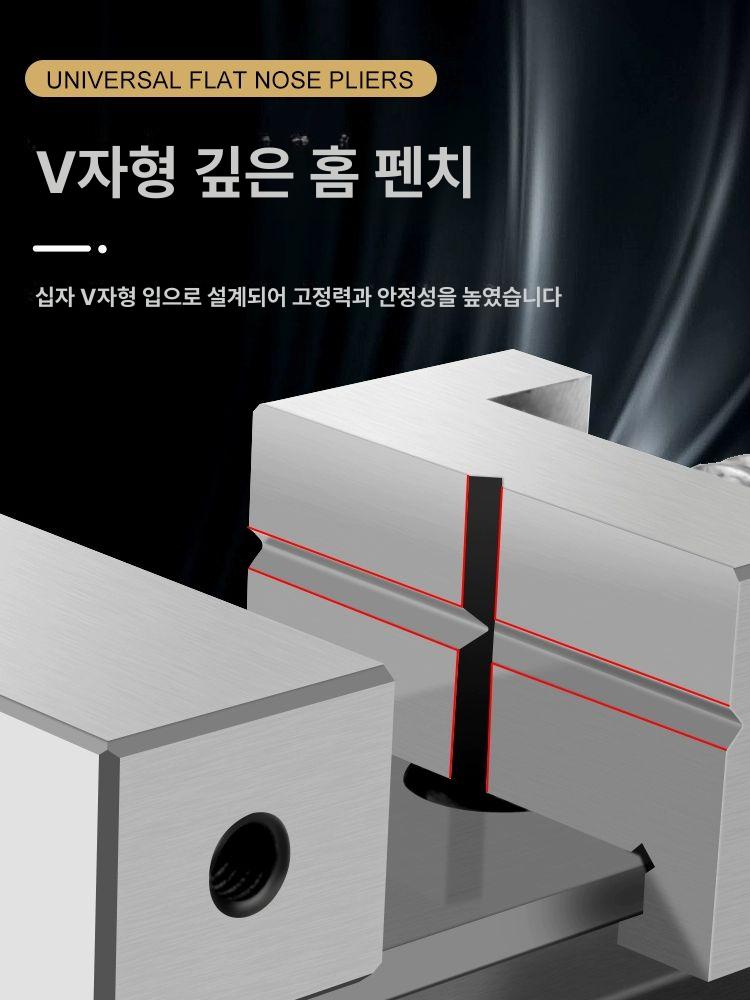 스테인레스 각도바이스 회전 정밀 클램프 고정 목공용 경사 정현파 앵글 탁상 - 상세 이미지 4