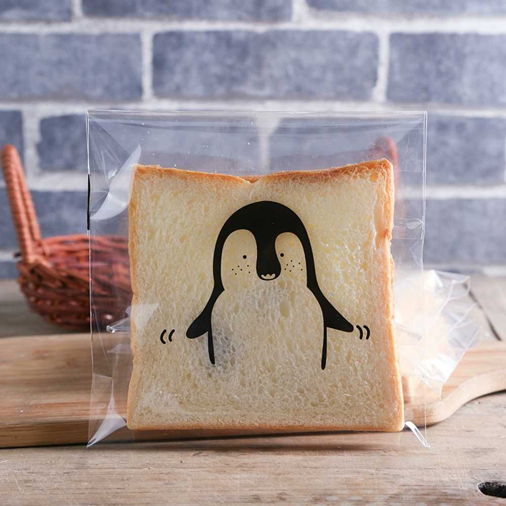 식빵 샌드위치 토스트 스콘 베이커리포장지 비닐백 영어 도넛 빵집 비닐봉투 올 - 상세 이미지 5