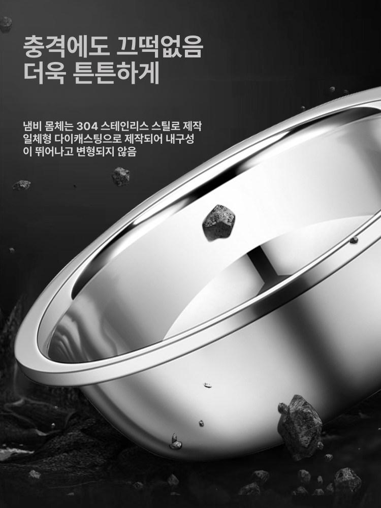대용량 대야 냄비 김장용 양푼 다라이 절임통 스텐 대형 다용도 - 상세 이미지 2