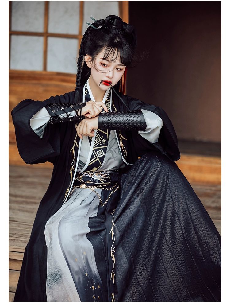 호위무사 한복 여성 컨셉 협객 여자 검객 개량 사진 무사복 무대 무술 어른 사극촬영 - 상세 이미지 2