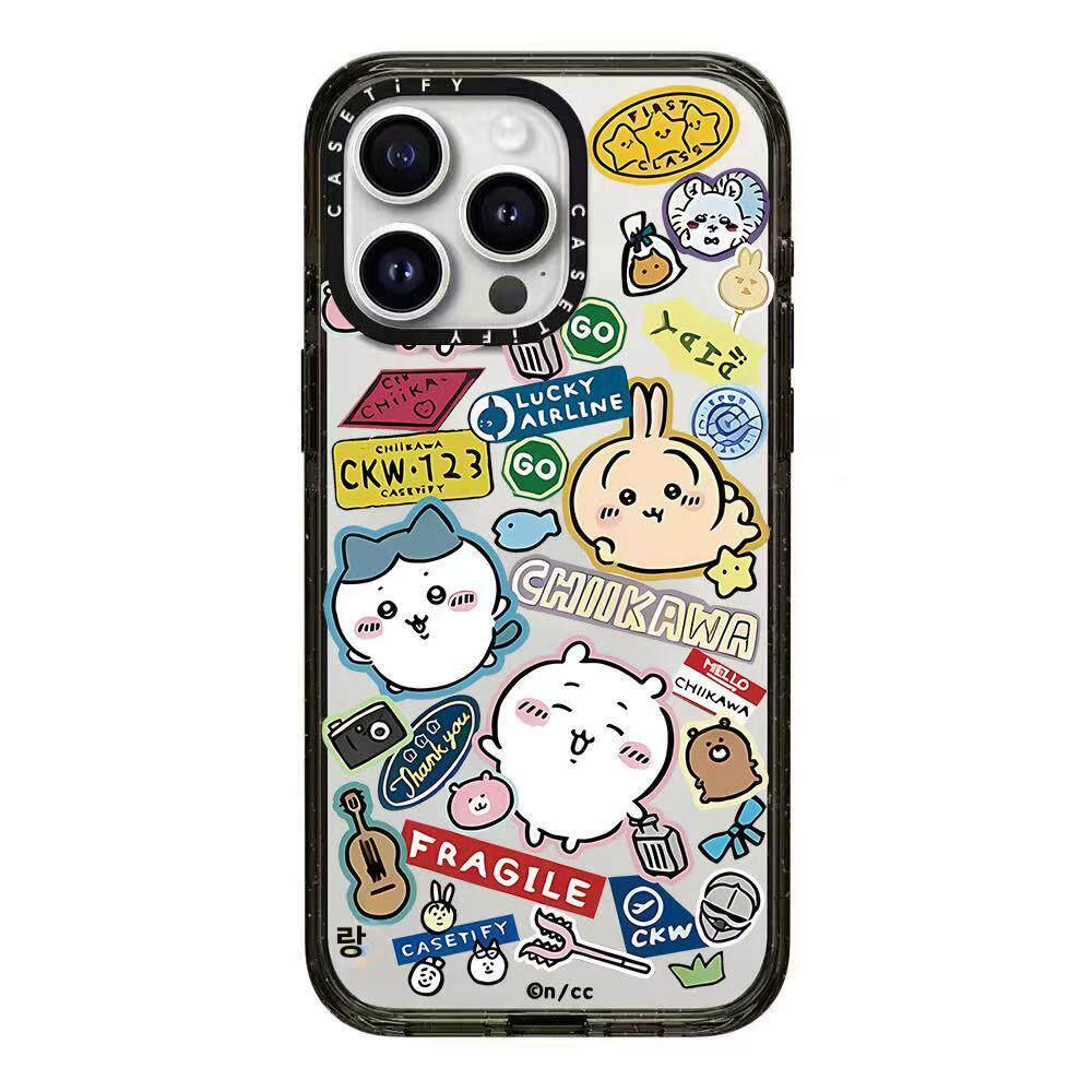 치이카와 아이폰 케이스 17 16 프로 맥스 스마트폰 낙하 방지 전체 보호 먼작귀 폰케이스 우사치 iPhone 17 Pro Max - 상품 이미지