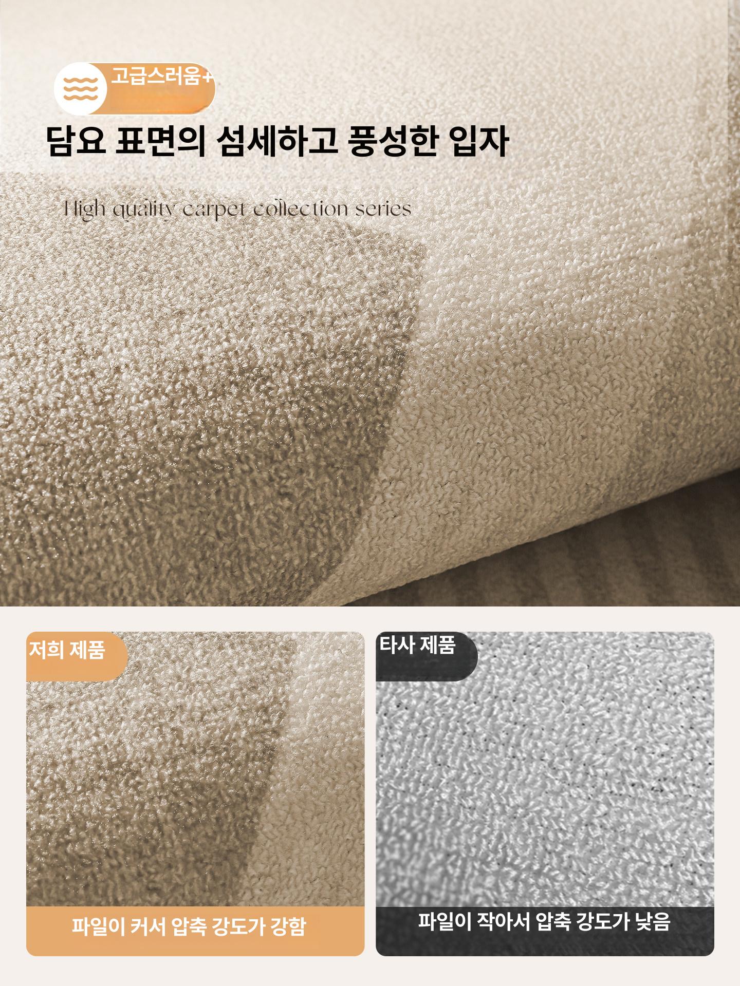 레이스 러그 원형 거실스타일 원룸 쿠션감 코튼 라탄 거실 매트 스타일 포인트 인테리어 - 상세 이미지 2
