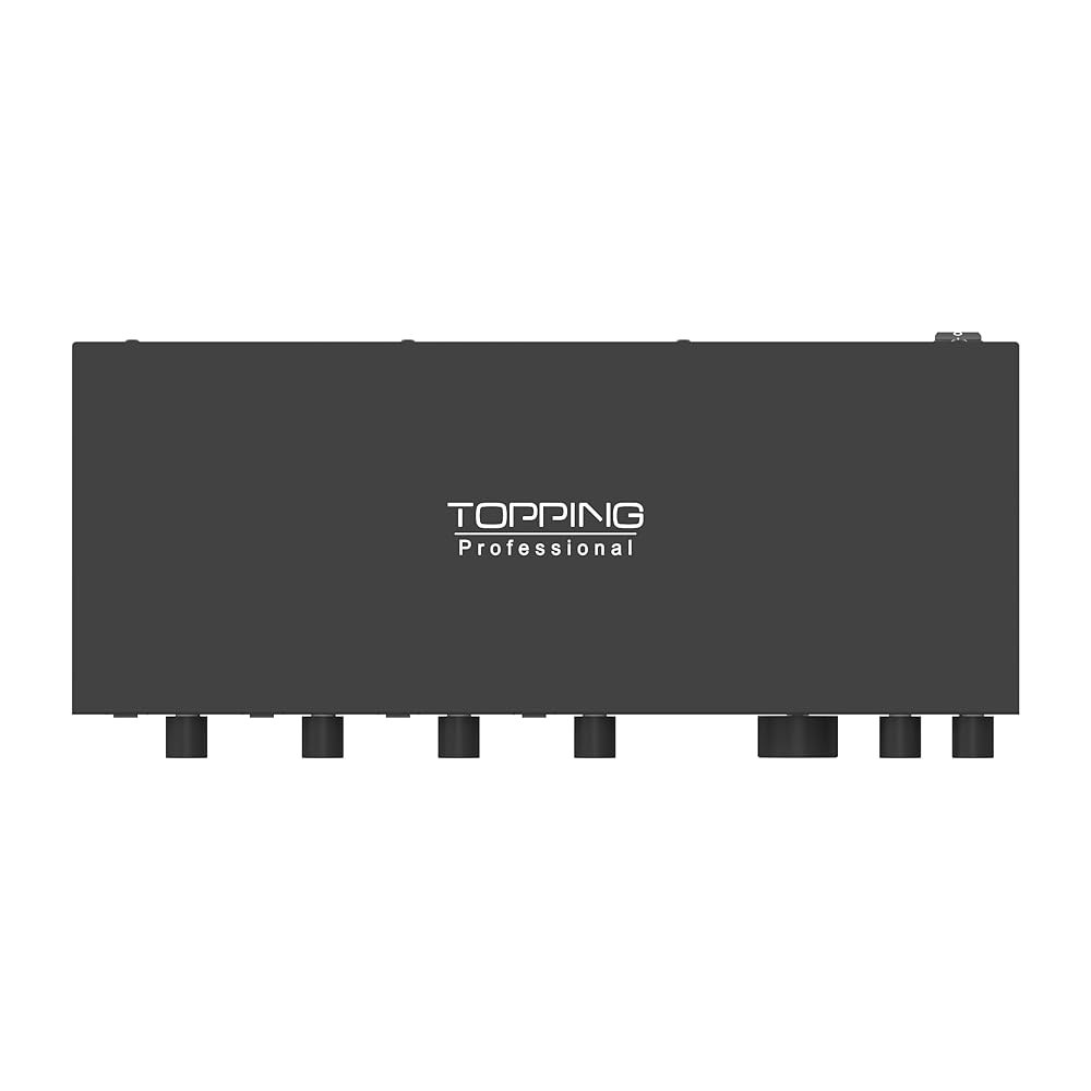 TOPING E4X4 Pre USB 오디오 인터페이스 - 듀얼 USB-C 포트, 24비트 /192kHz, 4IN / 4OUT, 헤드폰 출력, 저소음, 실시간 모니터링, 믹서, PC - 상세 이미지 3