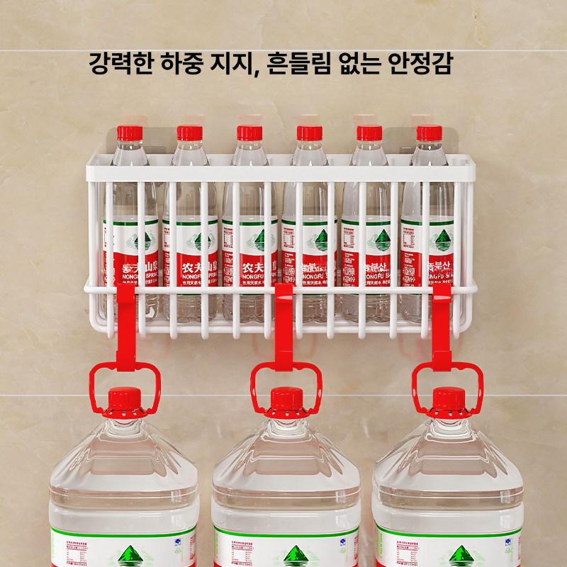 싱크대 하부 선반 조미료 문 부착 양념통 거치대 - 상세 이미지 4