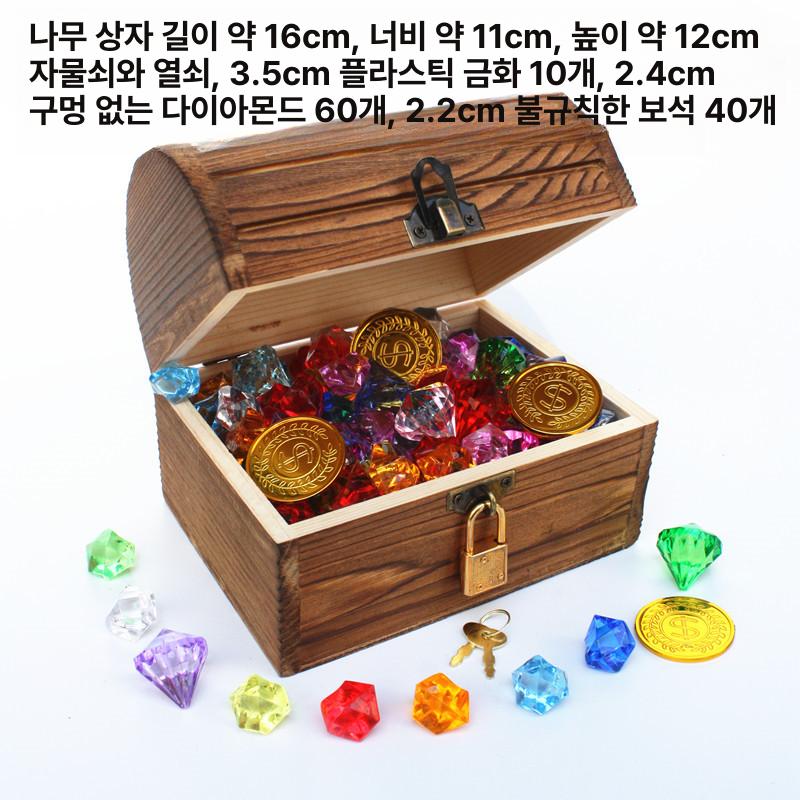 동전 보물상자 플라스틱 금장 할로윈 코스프레 해적 금화 게임 인테리어 장식 기념 - 상세 이미지 5