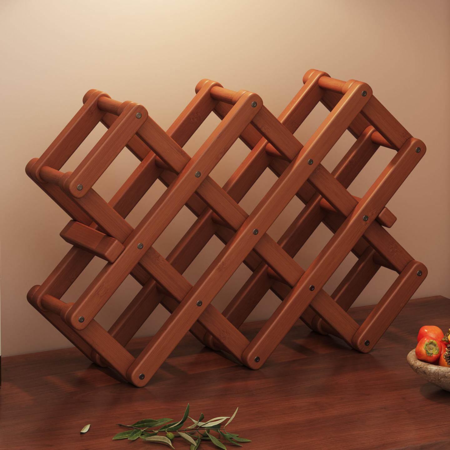 고급 접이식 와인랙 주류 홀더 인 선반 포장 저장 진열 러기지랙 보관대 폴딩 거치대 소품 - 상세 이미지 2