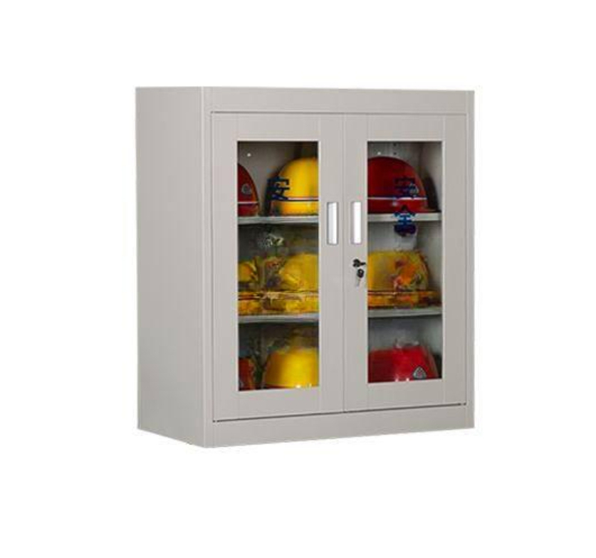 안전모 보관함 철제 캐비닛 공사장 현장 용품 수납 선반 정리 - 상품 이미지