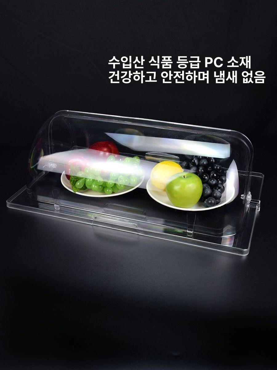 투명 빵트레이 대형 베이커리 아크릴 플립 빵쟁반 접시 빵진열 카페진열대 푸드 - 상세 이미지 2