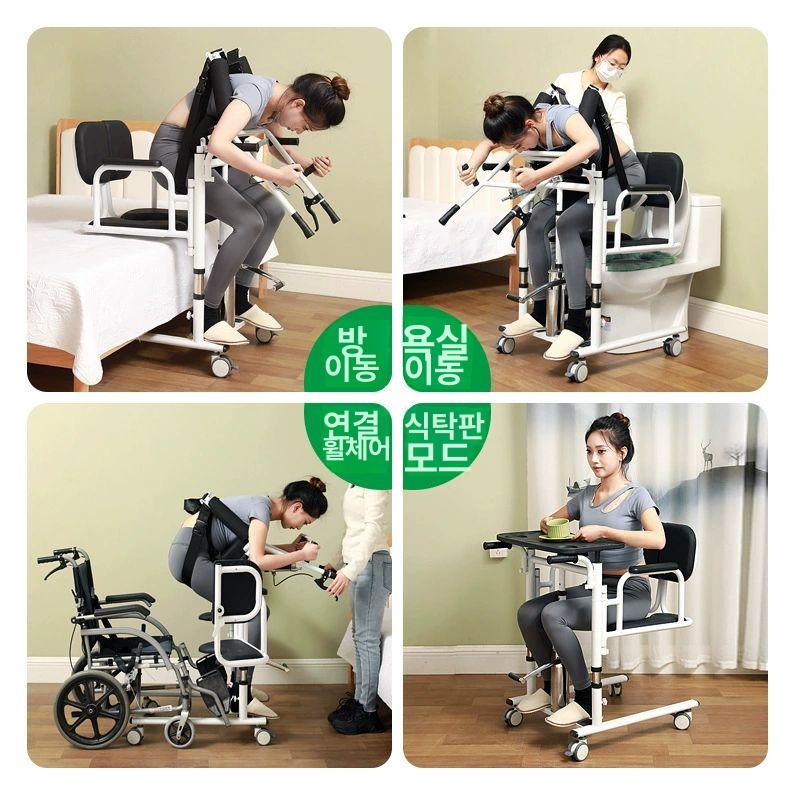 유압식 환자 리프트 이동 보조 침대 거동 불편 어르신 블랙 유압식 - 상세 이미지 4