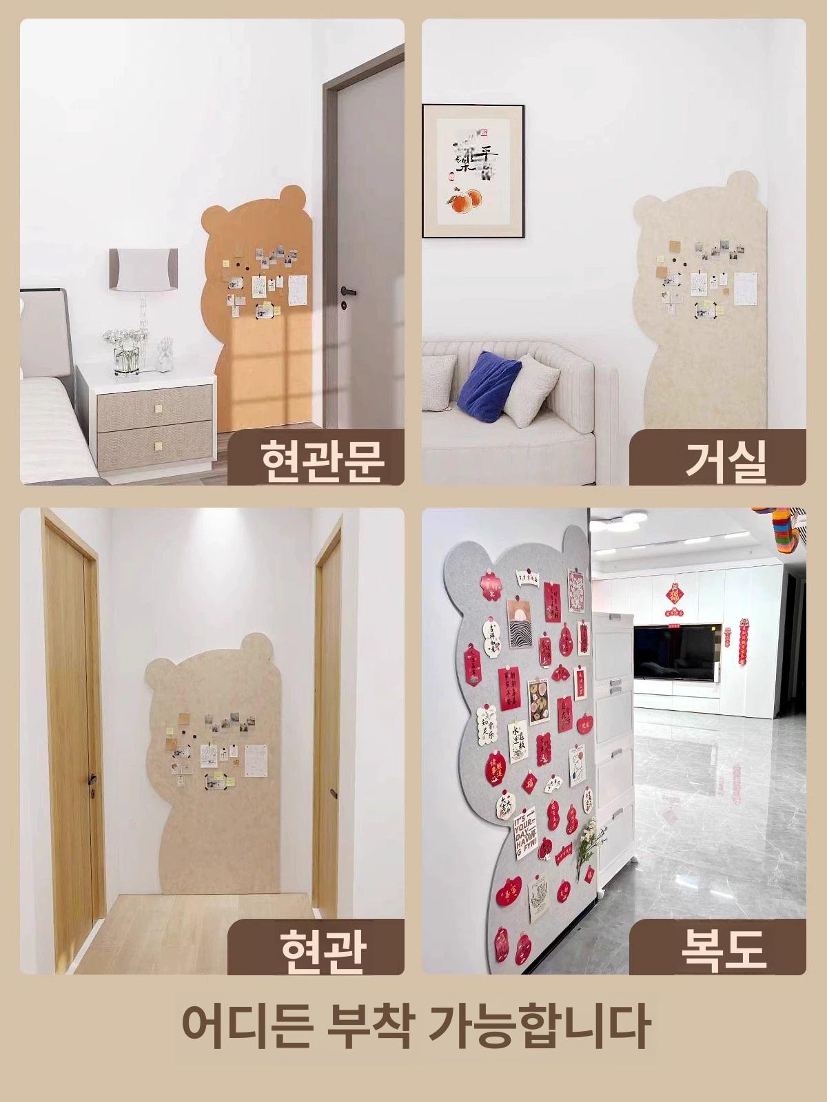 감성 사진 보드 펠트 글자판 게시판 코르크 디스플레이 인테리어 액자 - 상세 이미지 4