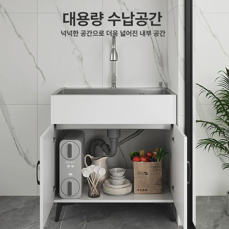 접이식 간이싱크대 사무실 야외 조리대 배수 보조 씽크대 캠핑 베란다 다용도 - 상세 이미지 4