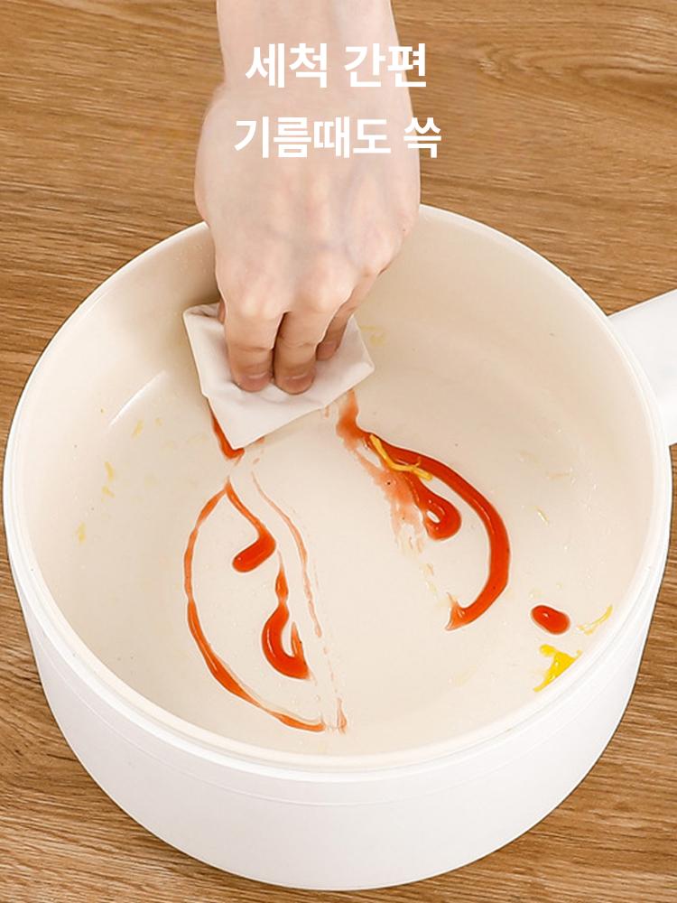 2단 멀티쿠커 세라믹 기계식 포함 조절 플로라 포트 멀티 쿠커 화이트 안감찜통 먹색 찜기 - 상세 이미지 4